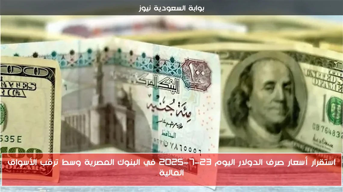 استقرار أسعار صرف الدولار اليوم 23-7-2025 في البنوك المصرية وسط ترقب الأسواق المالية