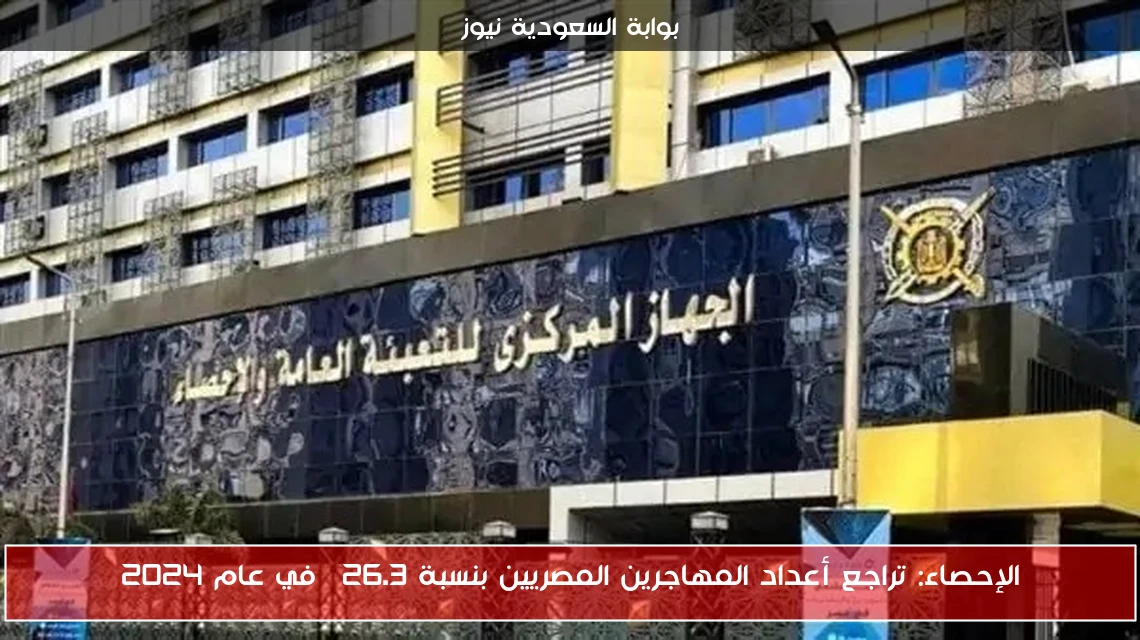 الإحصاء: تراجع أعداد المهاجرين المصريين بنسبة 26.3% في عام 2024