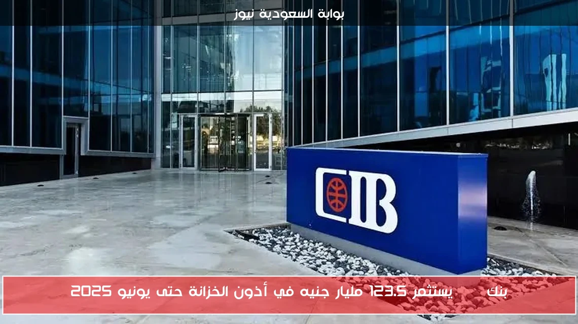 بنك CIB يستثمر 123.5 مليار جنيه في أذون الخزانة حتى يونيو 2025