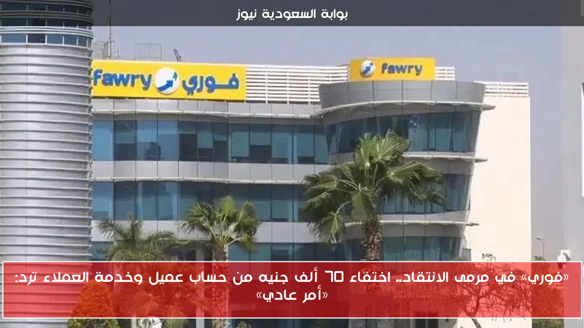 «فوري» في مرمى الانتقاد.. اختفاء 70 ألف جنيه من حساب عميل وخدمة العملاء ترد: «أمر عادي»