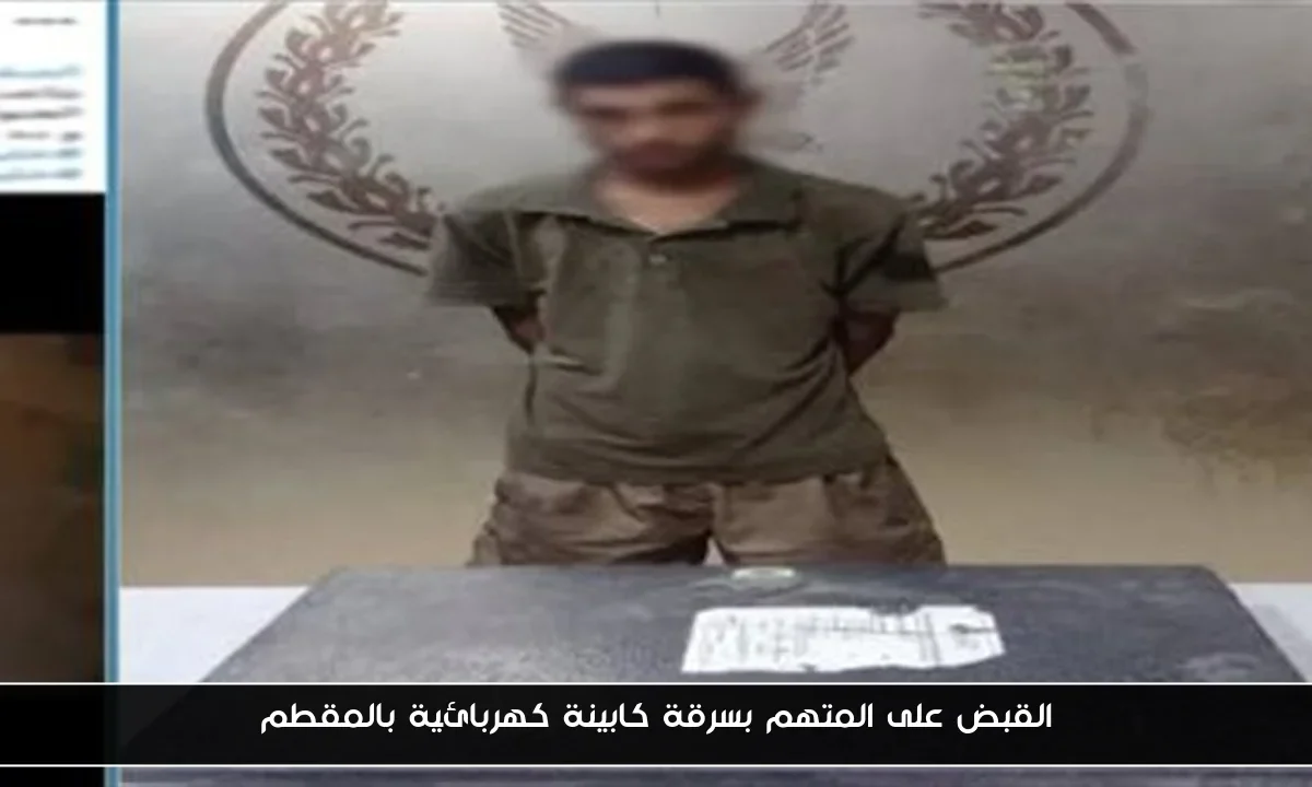 القبض على المتهم بسرقة كابينة كهربائية بالمقطم