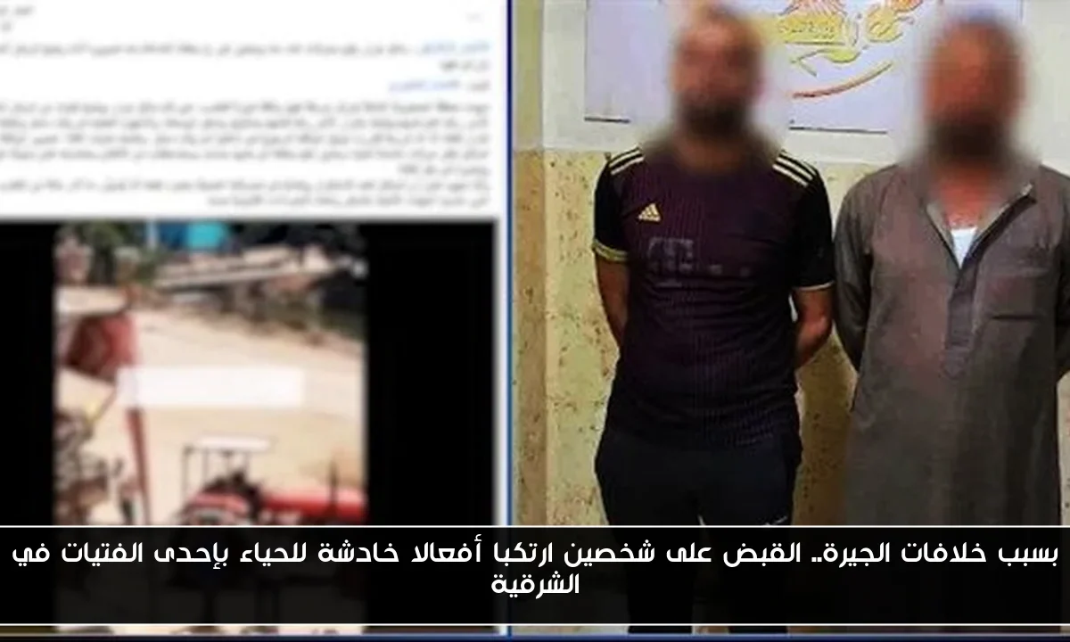 بسبب خلافات الجيرة.. القبض على شخصين ارتكبا أفعالا خادشة للحياء بإحدى الفتيات في الشرقية