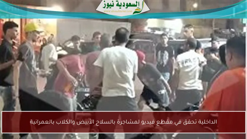الداخلية تحقق في مقطع فيديو لمشاجرة بالسلاح الأبيض والكلاب بالعمرانية