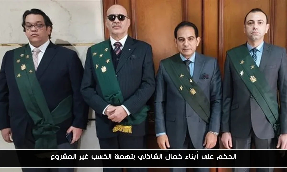 الحكم على أبناء كمال الشاذلي بتهمة الكسب غير المشروع