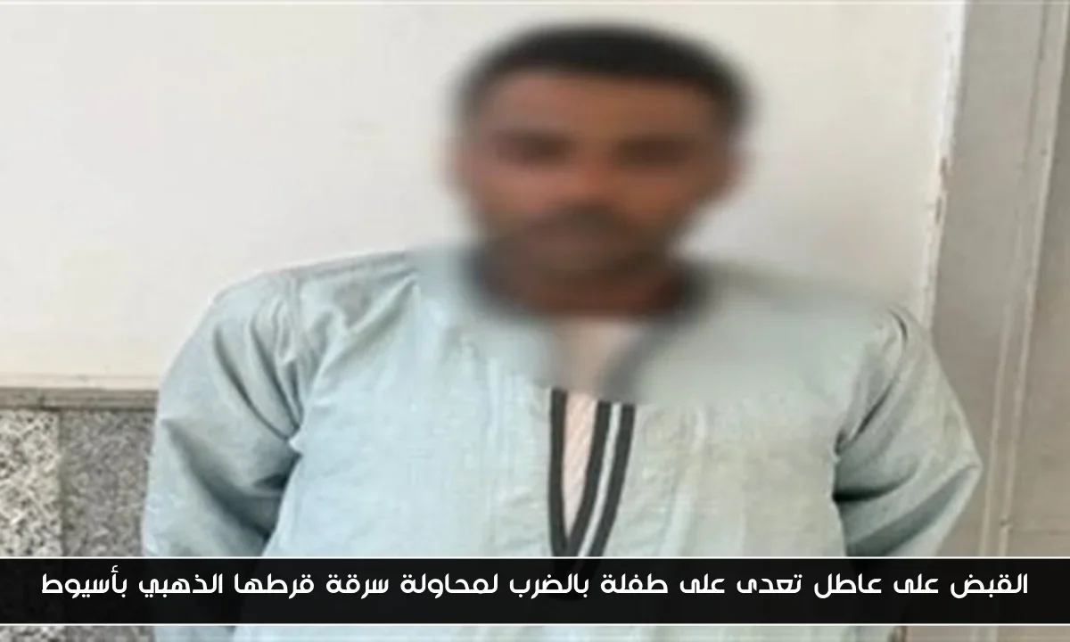 القبض على عاطل تعدى على طفلة بالضرب لمحاولة سرقة قرطها الذهبي بأسيوط