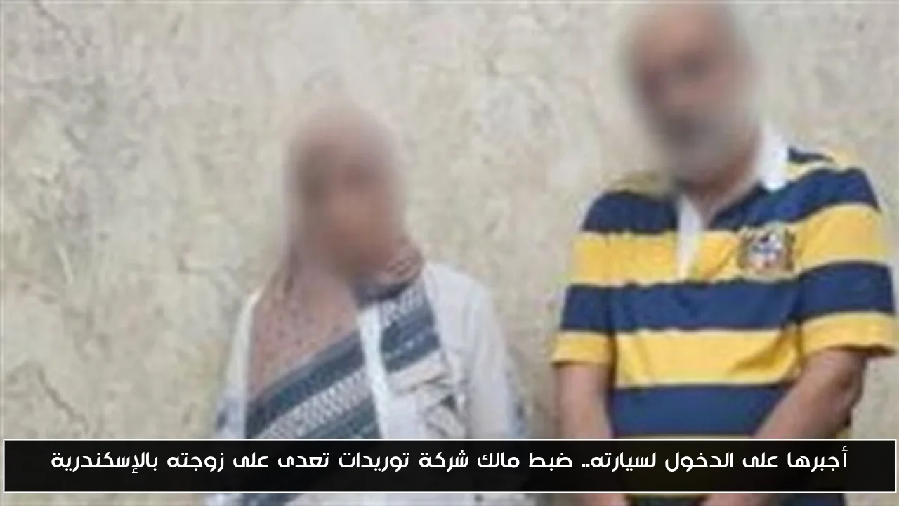 أجبرها على الدخول لسيارته.. ضبط مالك شركة توريدات تعدى على زوجته بالإسكندرية