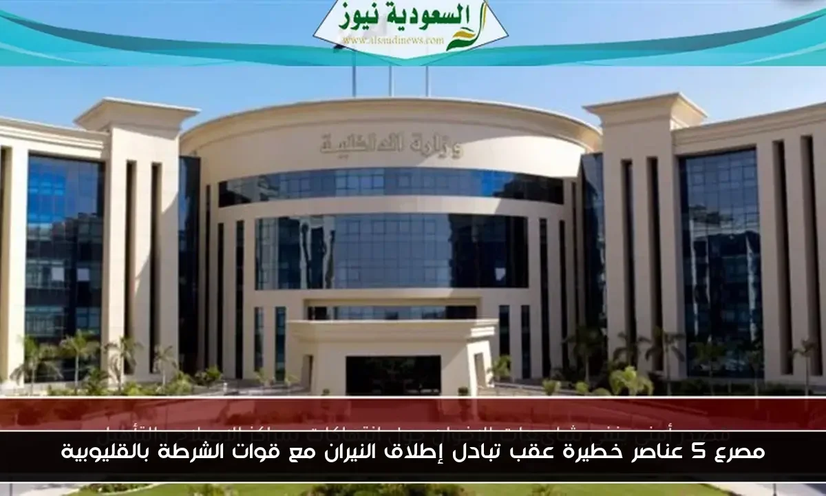 مصرع 5 عناصر خطيرة عقب تبادل إطلاق النيران مع قوات الشرطة بالقليوبية