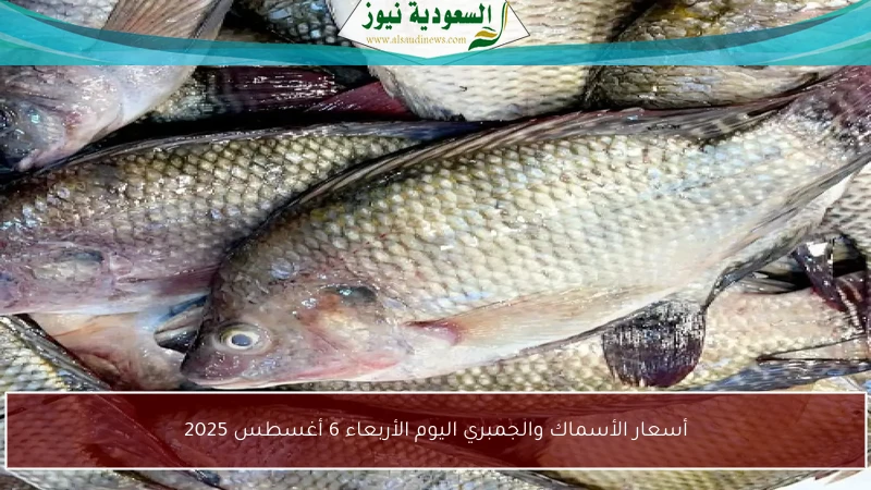 أسعار الأسماك والجمبري اليوم الأربعاء 6 أغسطس 2025