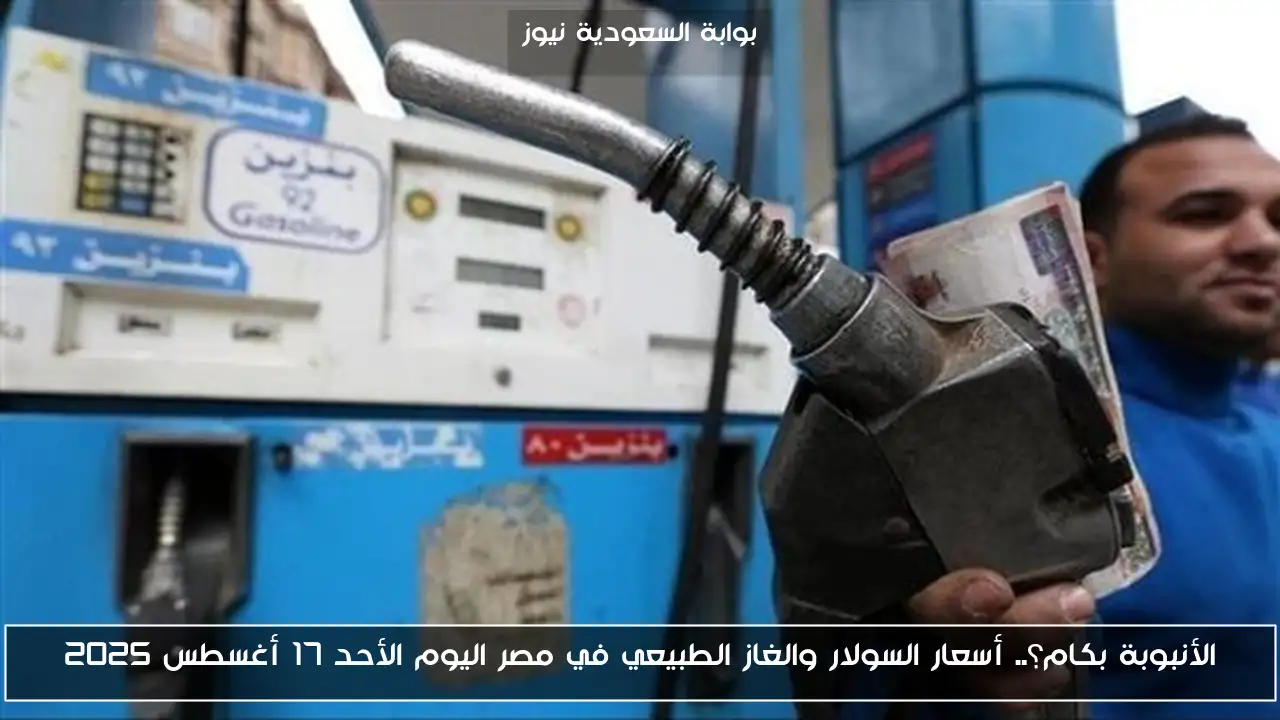 الأنبوبة بكام؟.. أسعار السولار والغاز الطبيعي في مصر اليوم الأحد 17 أغسطس 2025