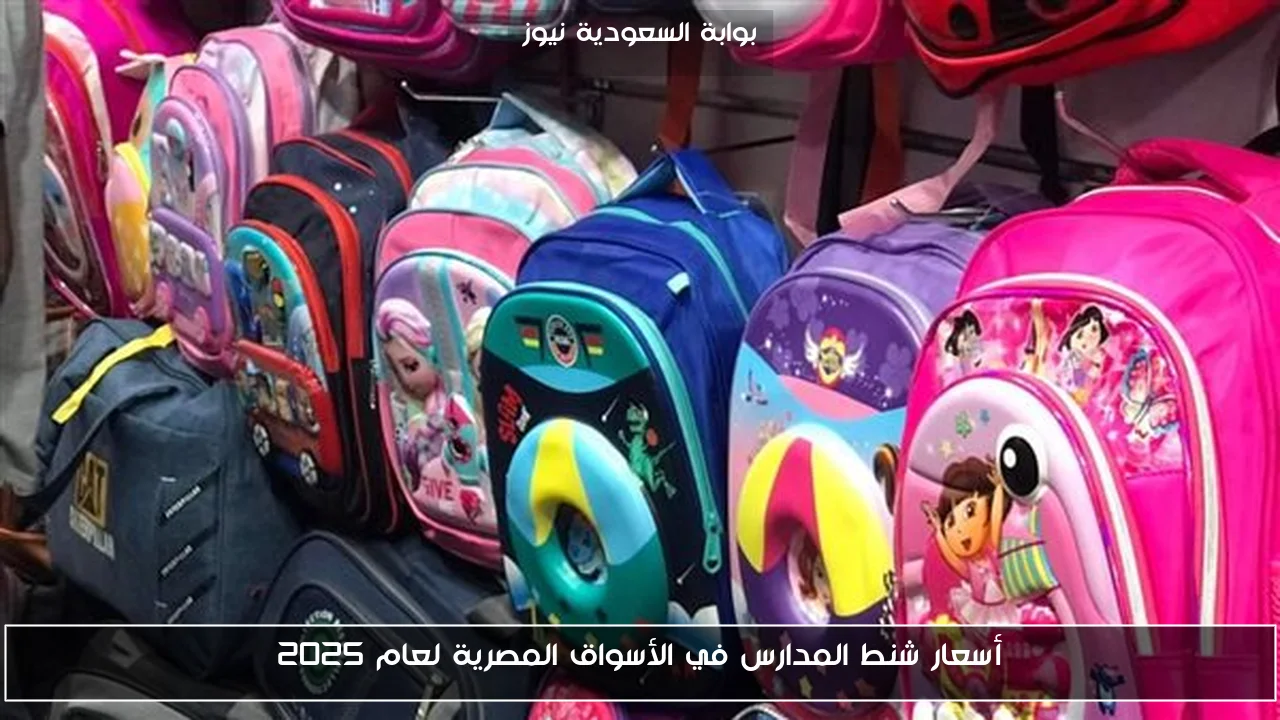 أسعار شنط المدارس في الأسواق المصرية لعام 2025