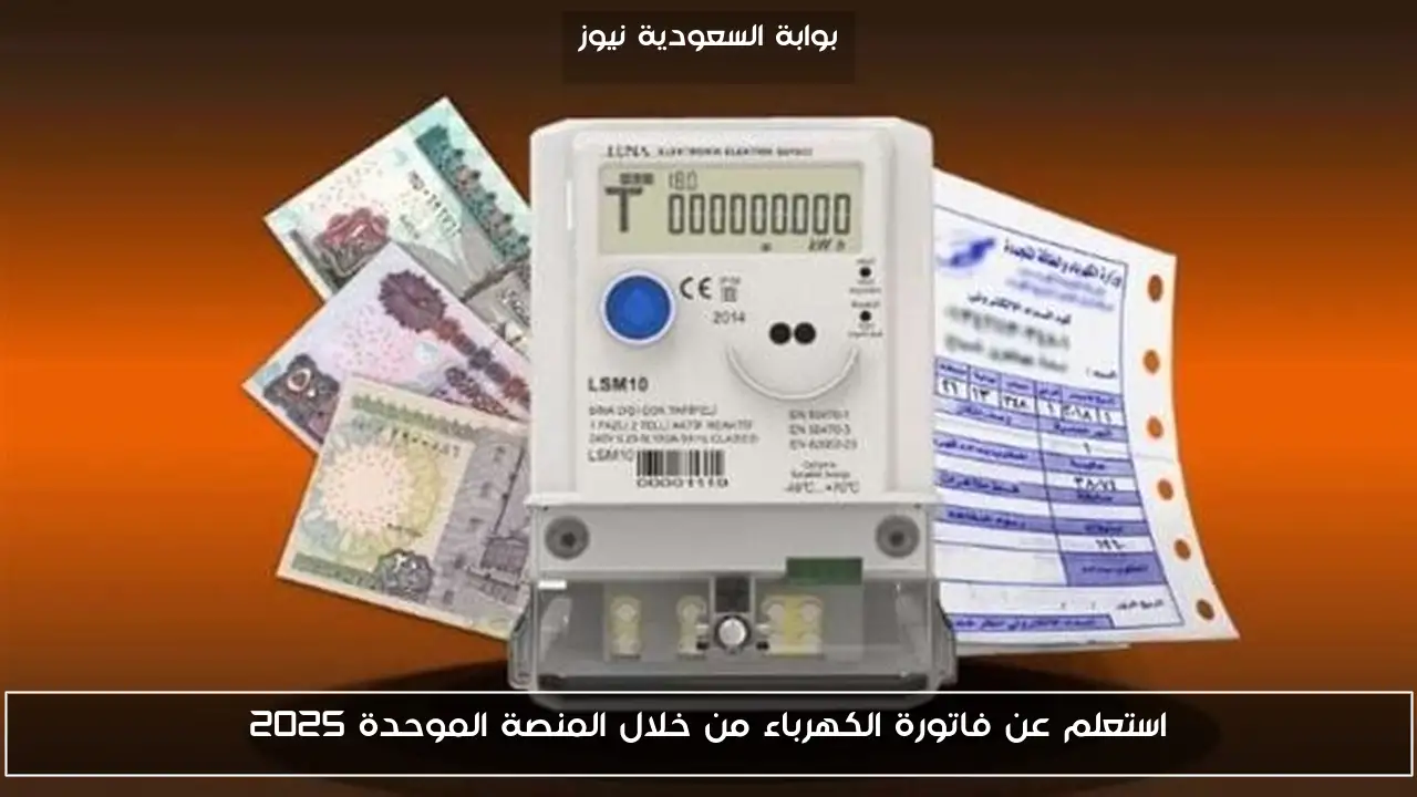 استعلم عن فاتورة الكهرباء من خلال المنصة الموحدة 2025