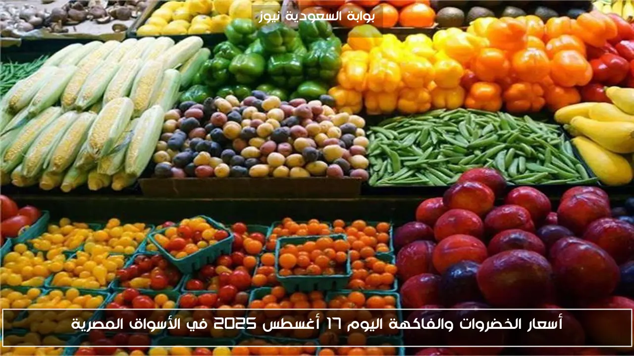 أسعار الخضروات والفاكهة اليوم 17 أغسطس 2025 في الأسواق المصرية