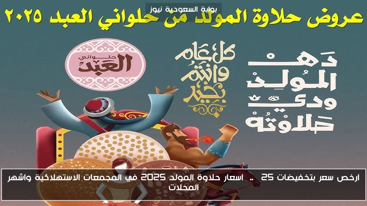 ارخص سعر بتخفيضات 25% .. اسعار حلاوة المولد 2025 في المجمعات الاستهلاكية واشهر المحلات