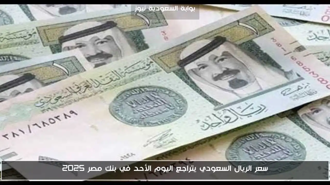 سعر الريال السعودي يتراجع اليوم الأحد في بنك مصر 2025