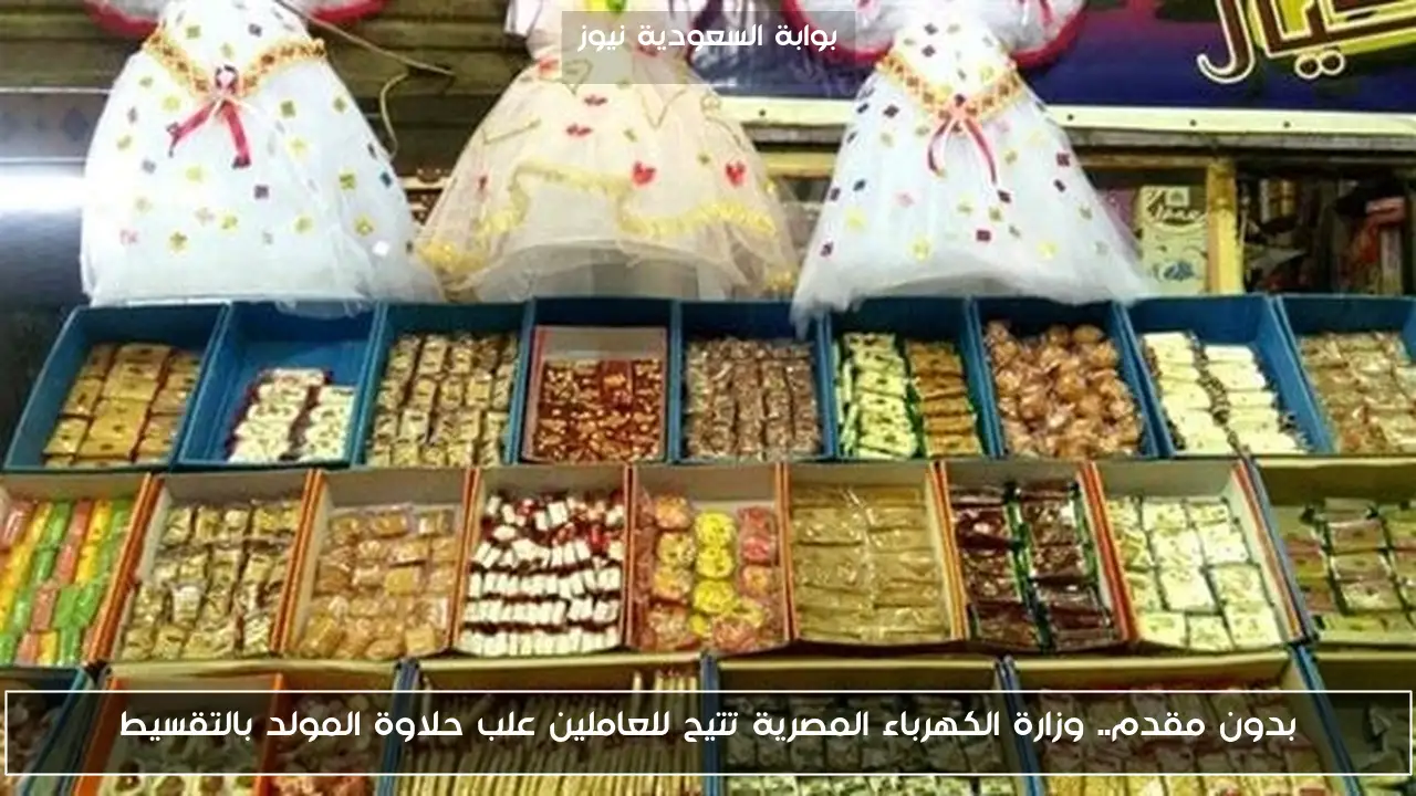 بدون مقدم.. وزارة الكهرباء المصرية تتيح للعاملين علب حلاوة المولد بالتقسيط