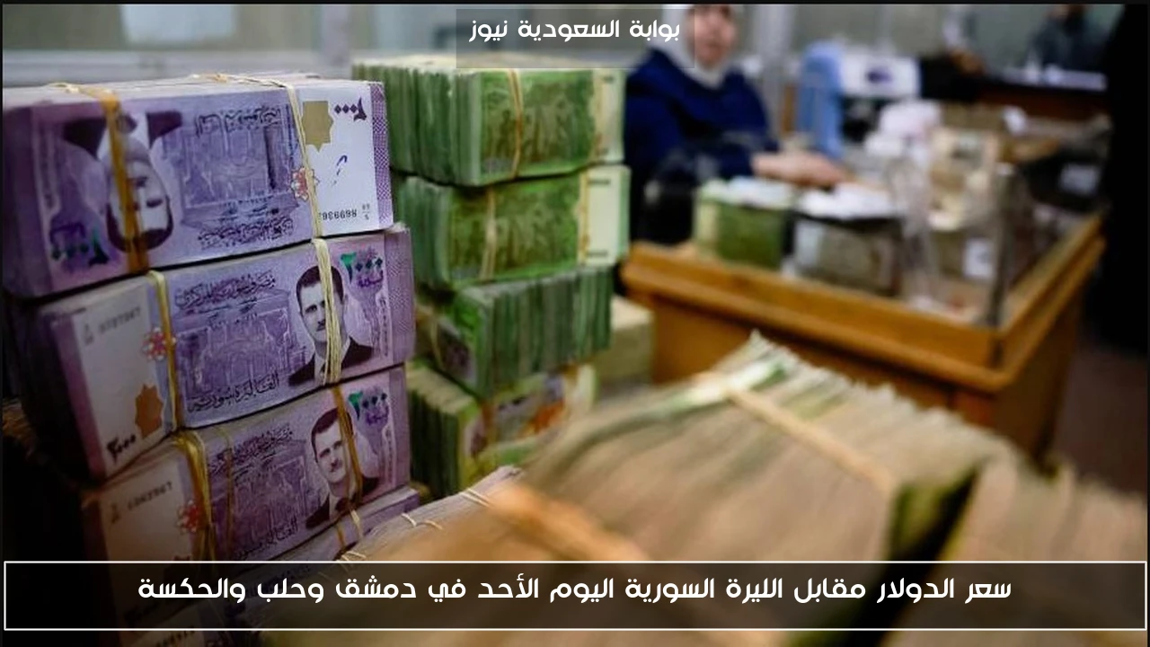 سعر الدولار مقابل الليرة السورية اليوم الأحد في دمشق وحلب والحكسة