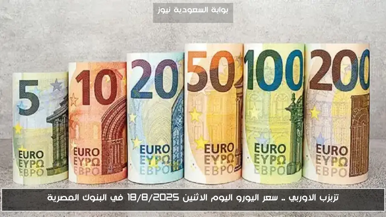 تزبزب الاوربي .. سعر اليورو اليوم الاثنين 18/8/2025 في البنوك المصرية