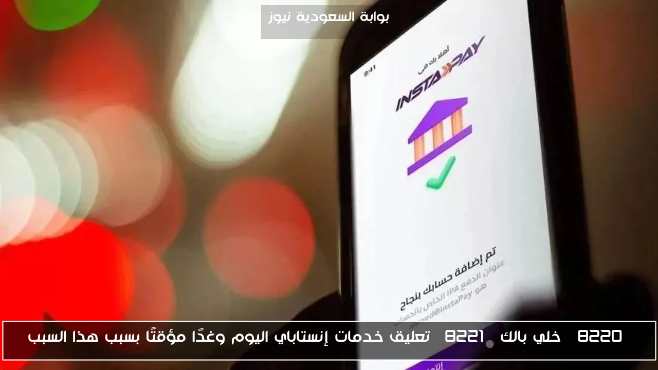 “خلي بالك” تعليق خدمات إنستاباي اليوم وغدًا مؤقتًا بسبب هذا السبب
