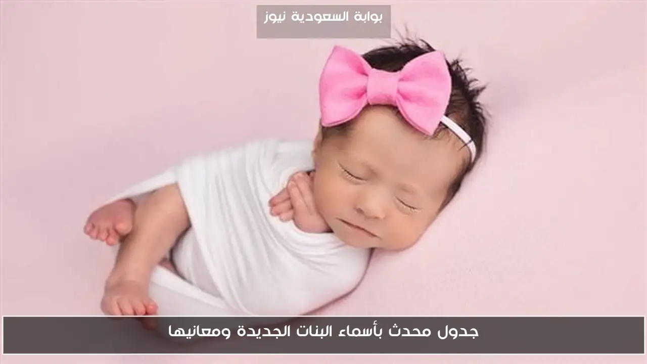 جدول محدث بأسماء البنات الجديدة ومعانيها
