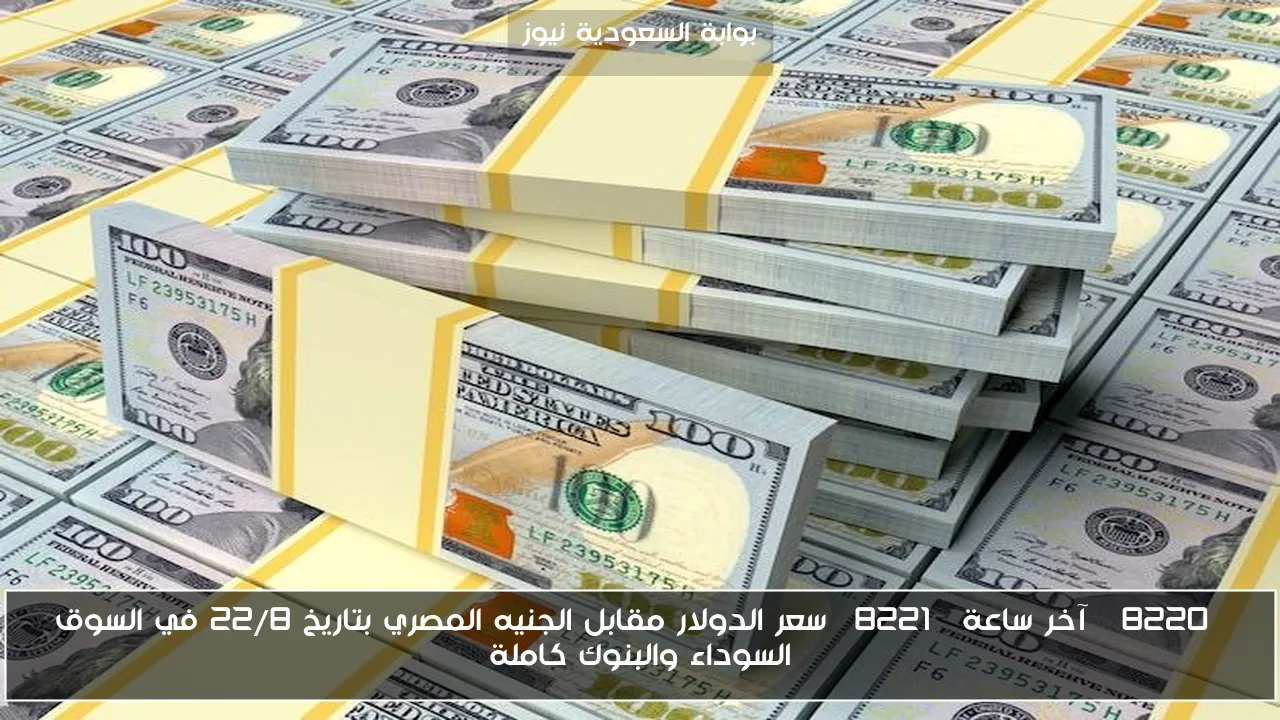 “آخر ساعة” سعر الدولار مقابل الجنيه المصري بتاريخ 22/8 في السوق السوداء والبنوك كاملة