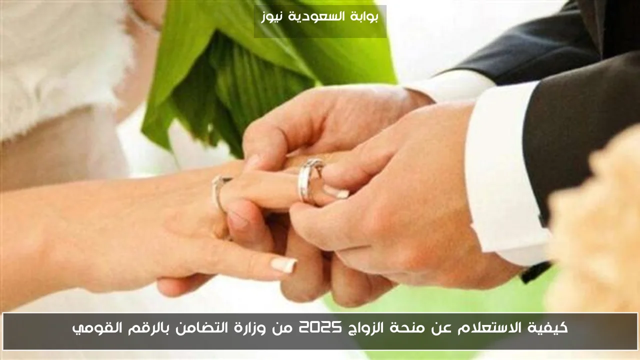 كيفية الاستعلام عن منحة الزواج 2025 من وزارة التضامن بالرقم القومي