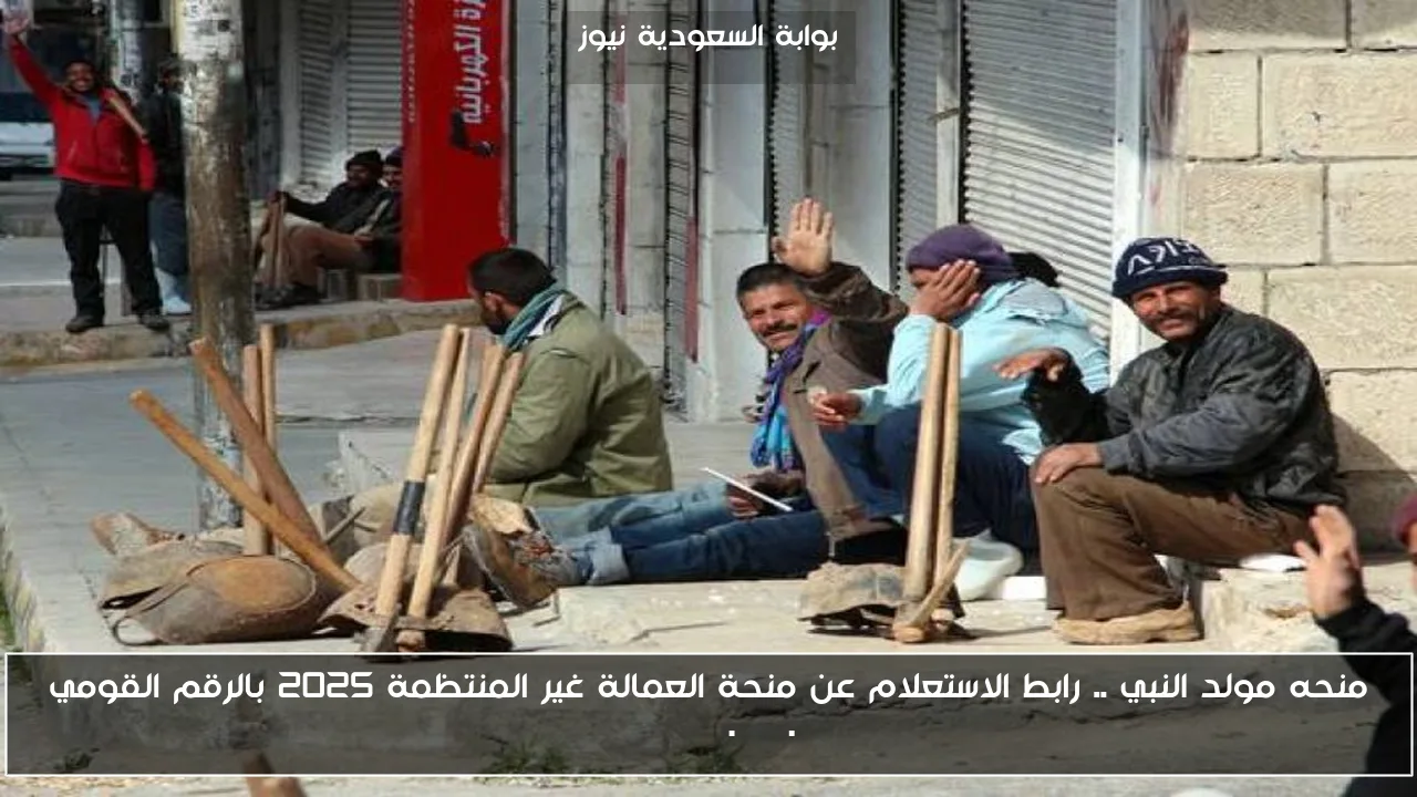 منحه مولد النبي .. رابط الاستعلام عن منحة العمالة غير المنتظمة 2025 بالرقم القومي manpower.gov.eg