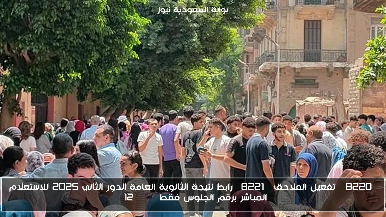 “تفعيل الملاحق” رابط نتيجة الثانوية العامة الدور الثاني 2025 للاستعلام المباشر برقم الجلوس فقط g12 emis