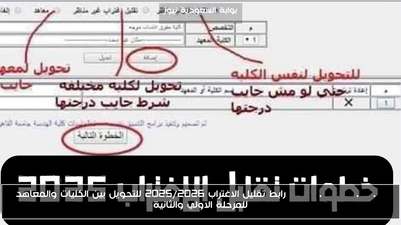 tansik.digital.gov.eg رابط تقليل الاغتراب 2025/2026 للتحويل بين الكليات والمعاهد للمرحلة الاولي والثانية