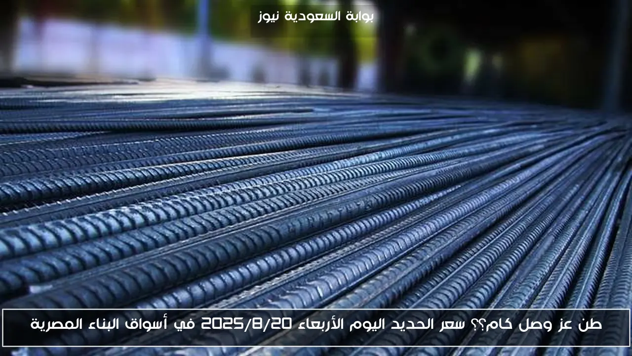 طن عز وصل كام؟؟ سعر الحديد اليوم الأربعاء 2025/8/20 في أسواق البناء المصرية
