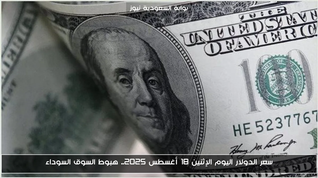 سعر الدولار اليوم الإثنين 18 أغسطس 2025.. هبوط السوق السوداء