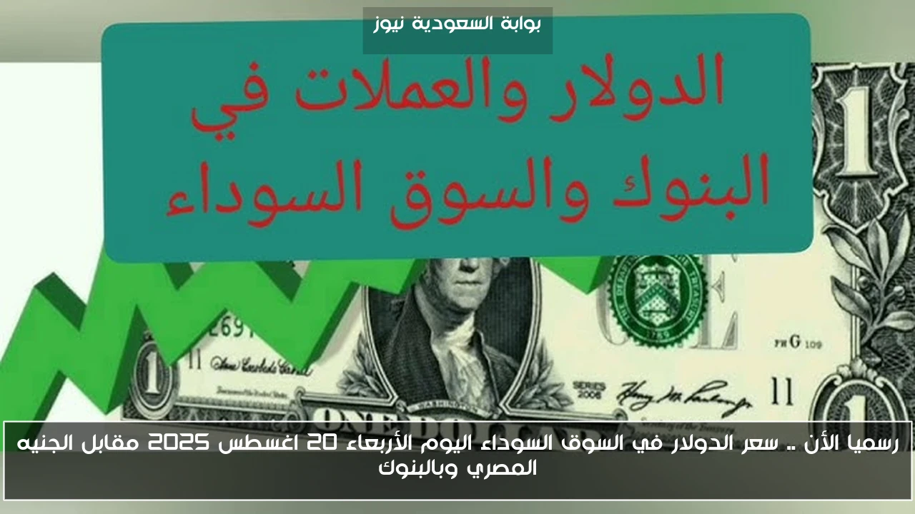 قفزة قوية .. سعر الدولار في السوق السوداء اليوم الثلاثاء 2025/8/19 والبنوك المصرية