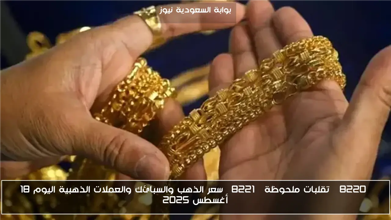 “تقلبات ملحوظة” سعر الذهب والسبائك والعملات الذهبية اليوم 18 أغسطس 2025