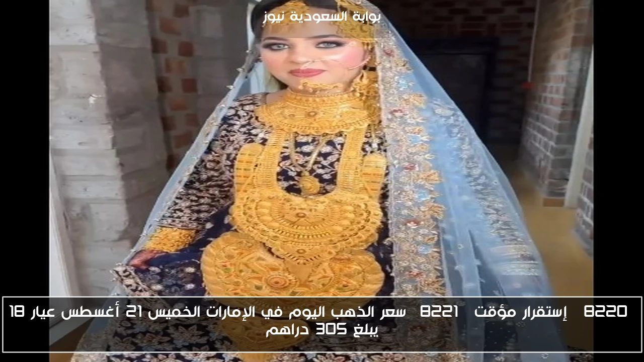 “إستقرار مؤقت” سعر الذهب اليوم في الإمارات الخميس 21 أغسطس عيار 18 يبلغ 305 دراهم