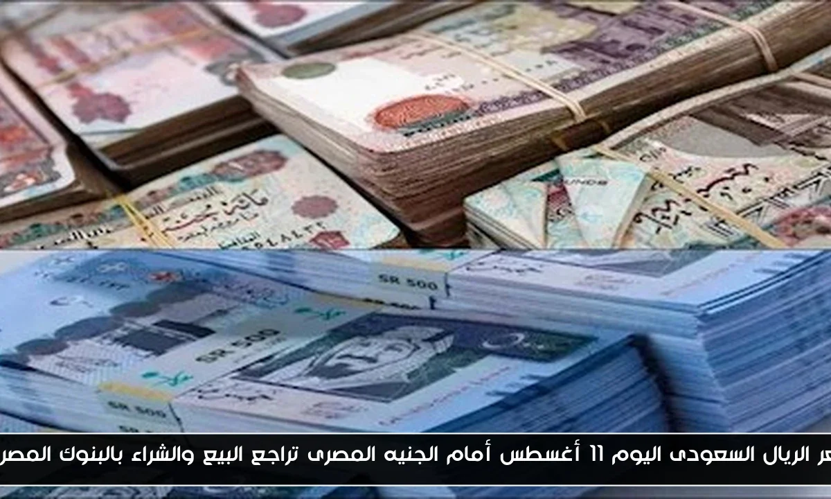 سعر الريال السعودى اليوم 11 أغسطس أمام الجنيه المصرى تراجع البيع والشراء بالبنوك المصرية