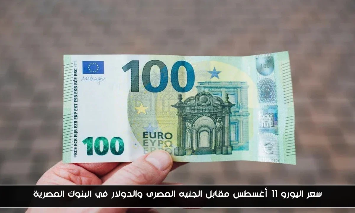 سعر اليورو 11 أغسطس مقابل الجنيه المصرى والدولار في البنوك المصرية