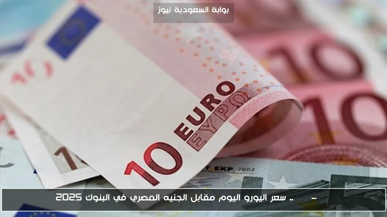 EUR-EGP .. سعر اليورو اليوم مقابل الجنيه المصري في البنوك 2025