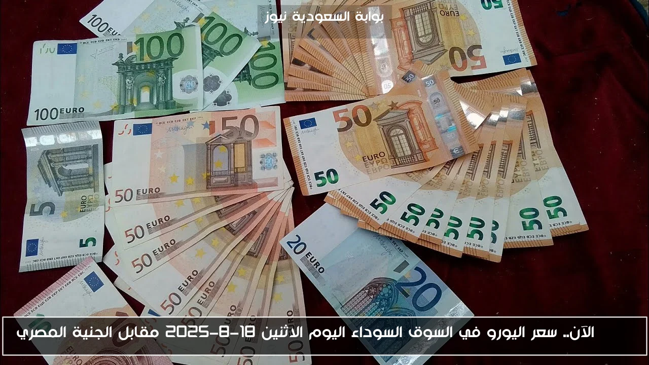 بكام EURO الآن.. سعر اليورو في السوق السوداء اليوم الثلاثاء 19 أغسطس 2025 مقابل الجنية المصري