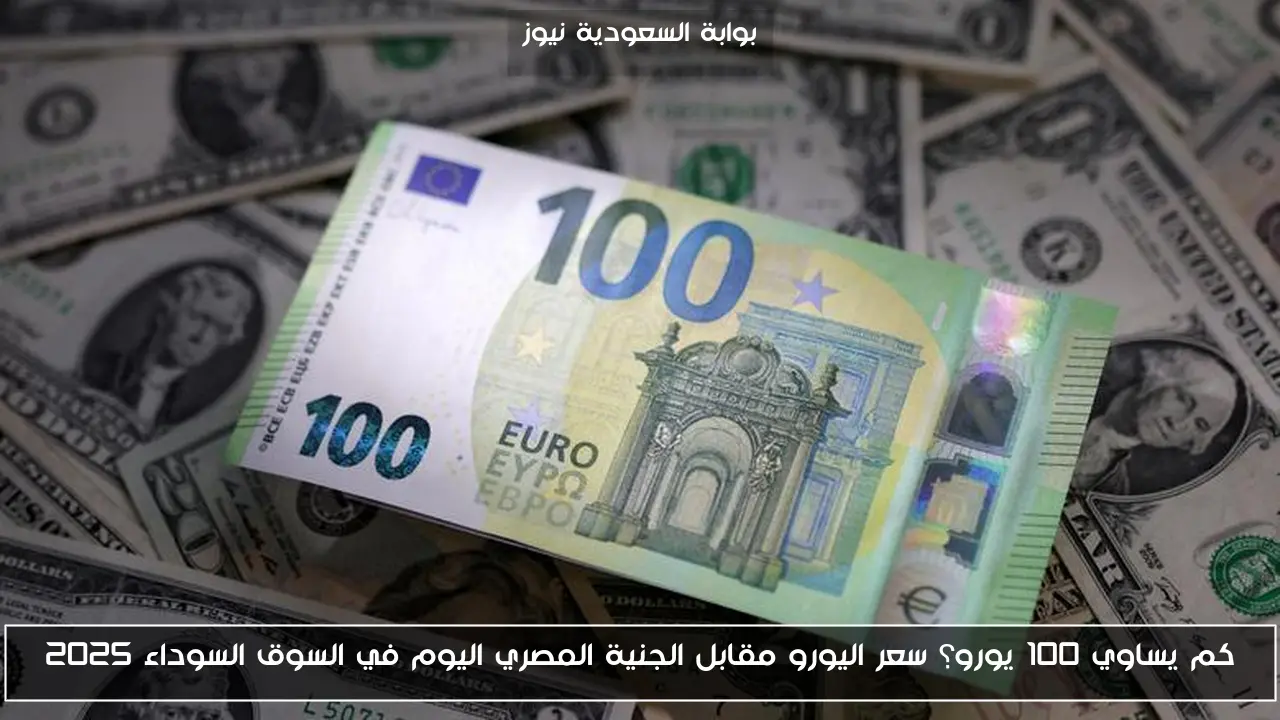 كم يساوي 100 يورو؟ سعر اليورو مقابل الجنية المصري اليوم في السوق السوداء 2025