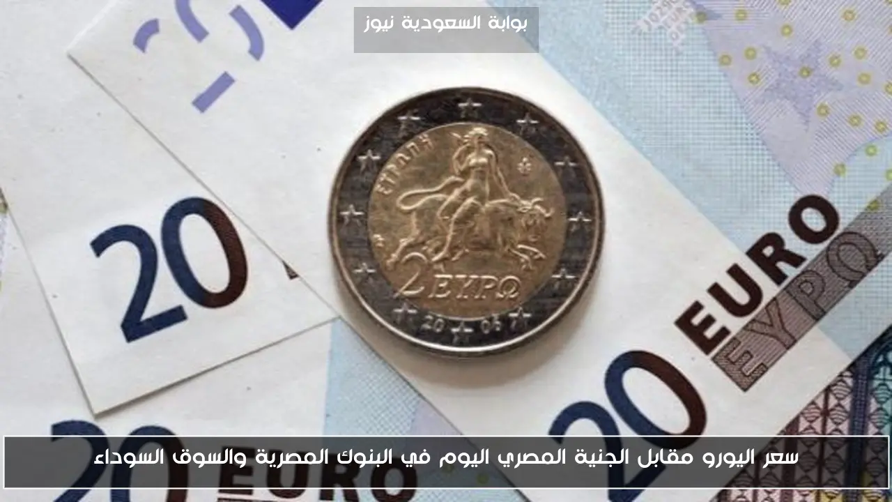 سعر اليورو مقابل الجنية المصري اليوم في البنوك المصرية والسوق السوداء