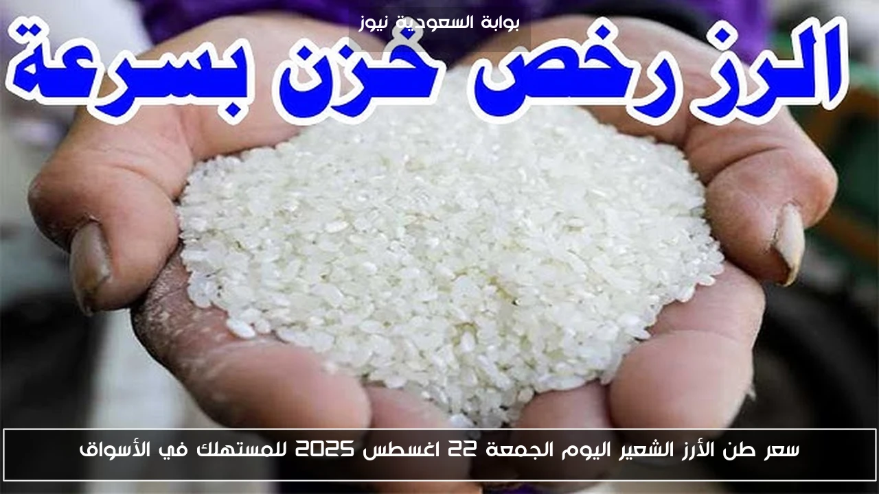 سعر طن الأرز الشعير اليوم الجمعة 22 اغسطس 2025 للمستهلك في الأسواق