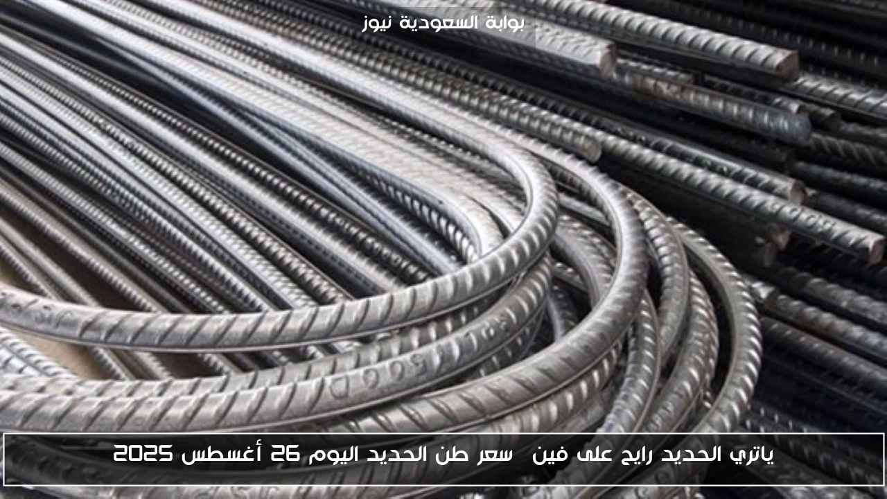 ياتري الحديد رايح على فين… سعر طن الحديد اليوم 26 أغسطس 2025