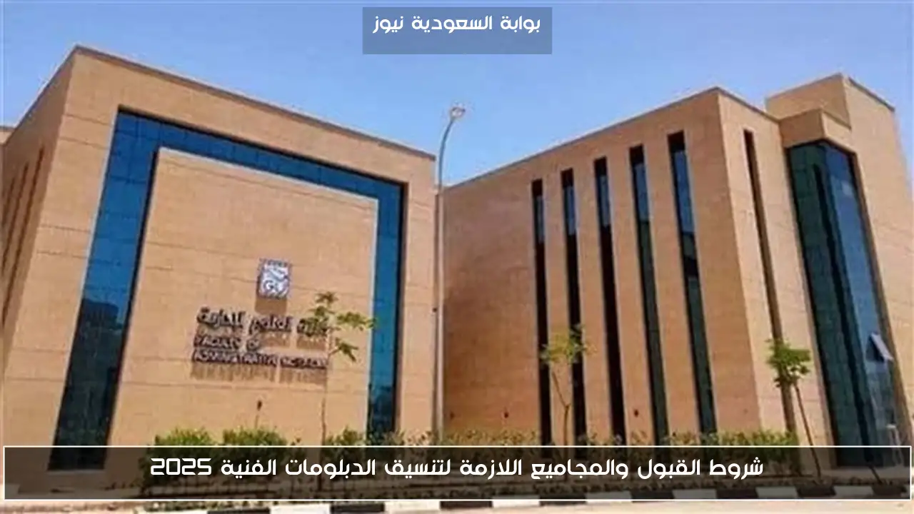 شروط القبول والمجاميع اللازمة لتنسيق الدبلومات الفنية 2025