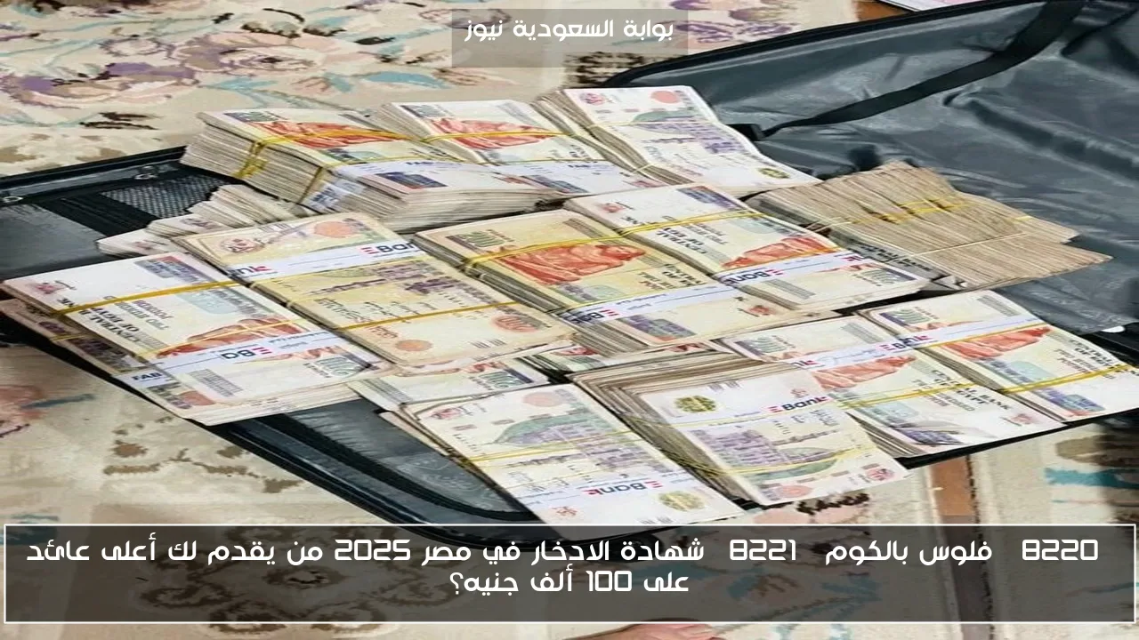 “فلوس بالكوم” شهادة الادخار في مصر 2025 من يقدم لك أعلى عائد على 100 ألف جنيه؟