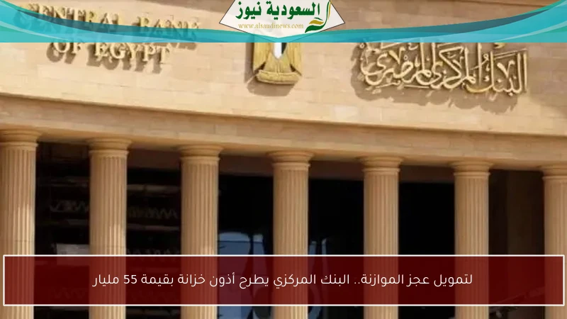 لتمويل عجز الموازنة.. البنك المركزي يطرح أذون خزانة بقيمة 55 مليار