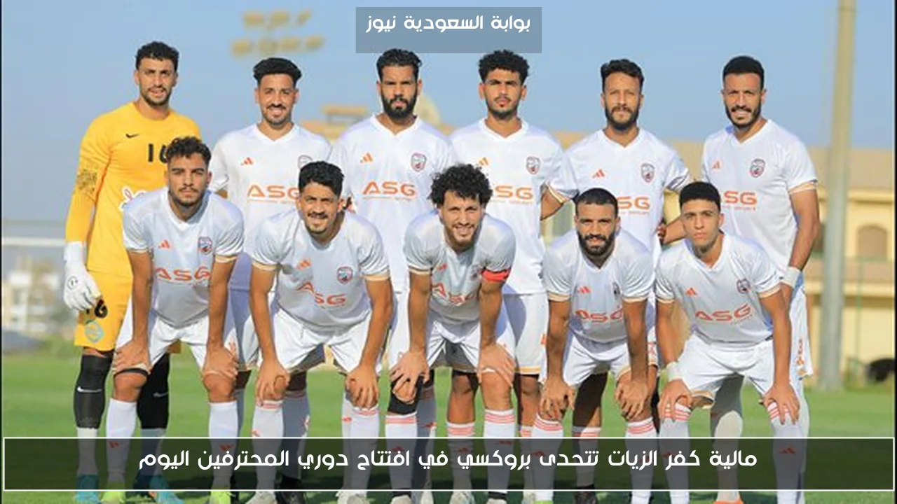 مالية كفر الزيات تتحدى بروكسي في افتتاح دوري المحترفين اليوم