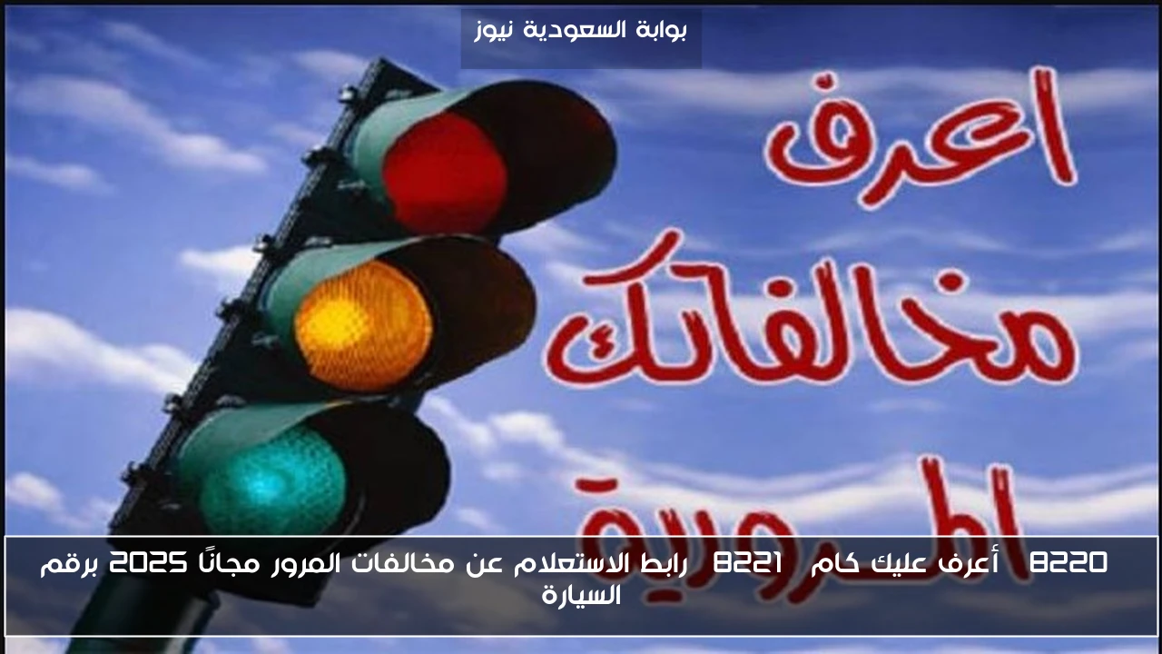 “أعرف عليك كام” رابط الاستعلام عن مخالفات المرور مجانًا 2025 برقم السيارة