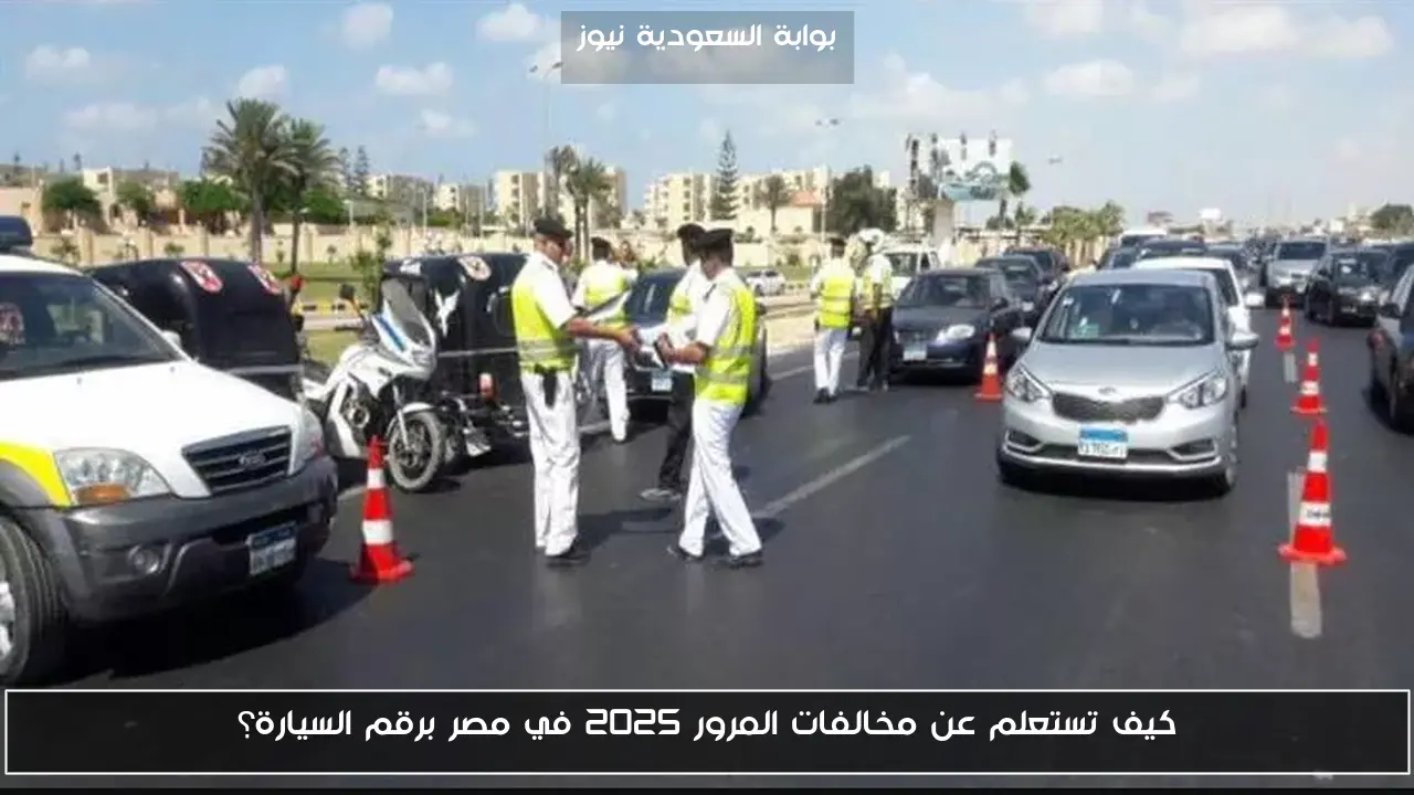 كيف تستعلم عن مخالفات المرور 2025 في مصر برقم السيارة؟