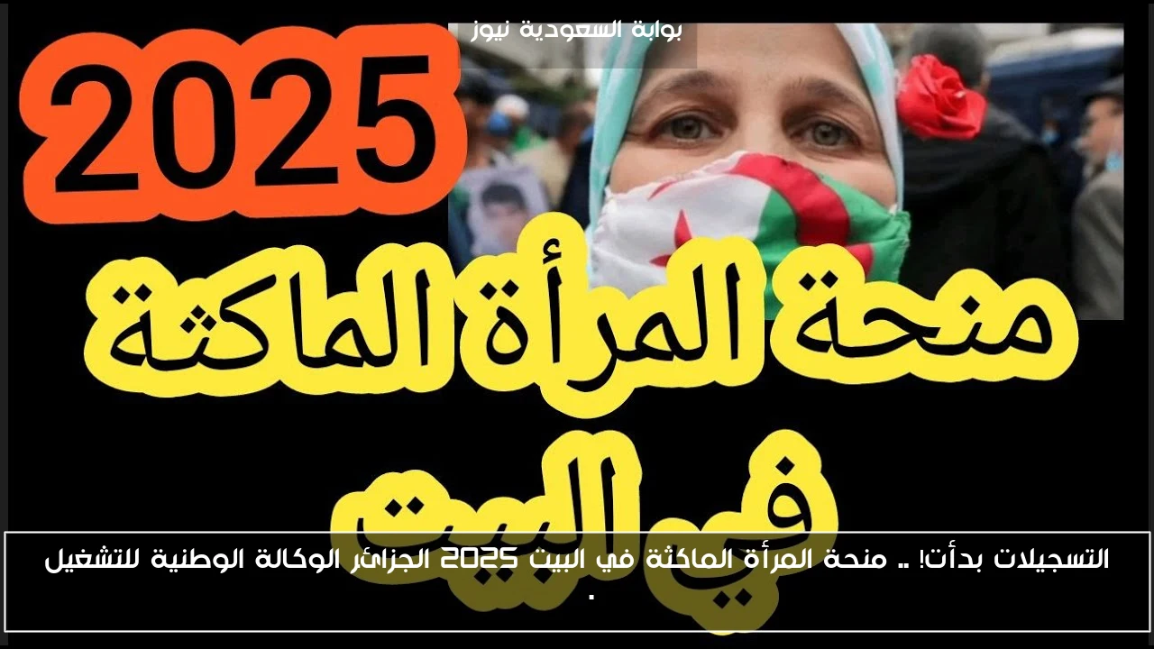 التسجيلات بدأت! .. منحة المرأة الماكثة في البيت 2025 الجزائر الوكالة الوطنية للتشغيل anem.dz