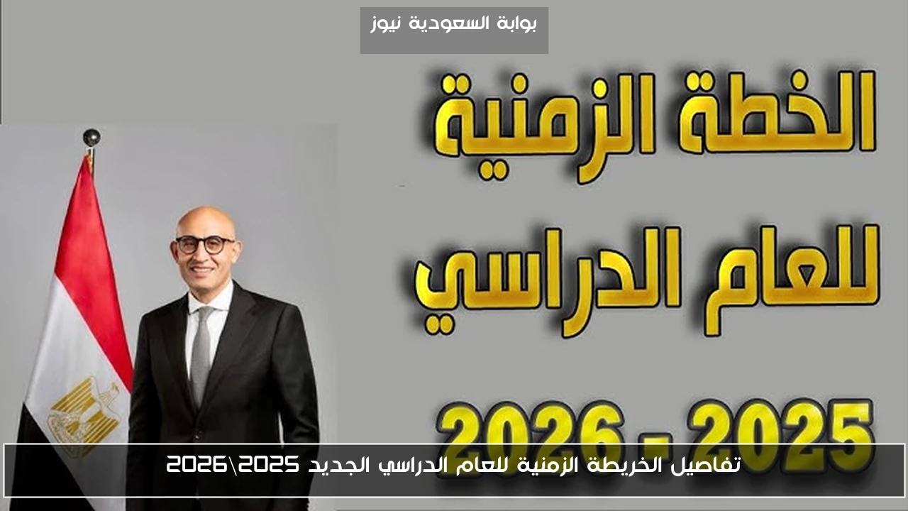 تفاصيل الخريطة الزمنية للعام الدراسي الجديد 2025\2026