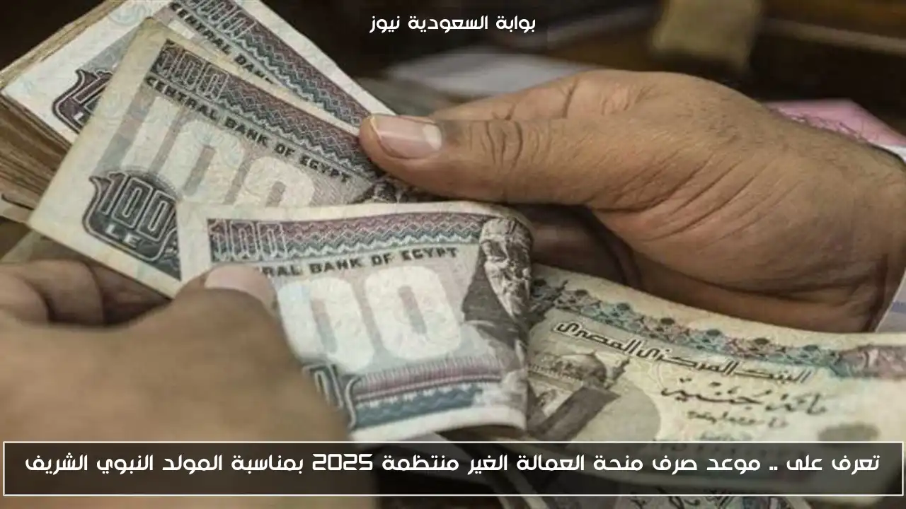تعرف على .. موعد صرف منحة العمالة الغير منتظمة 2025 بمناسبة المولد النبوي الشريف